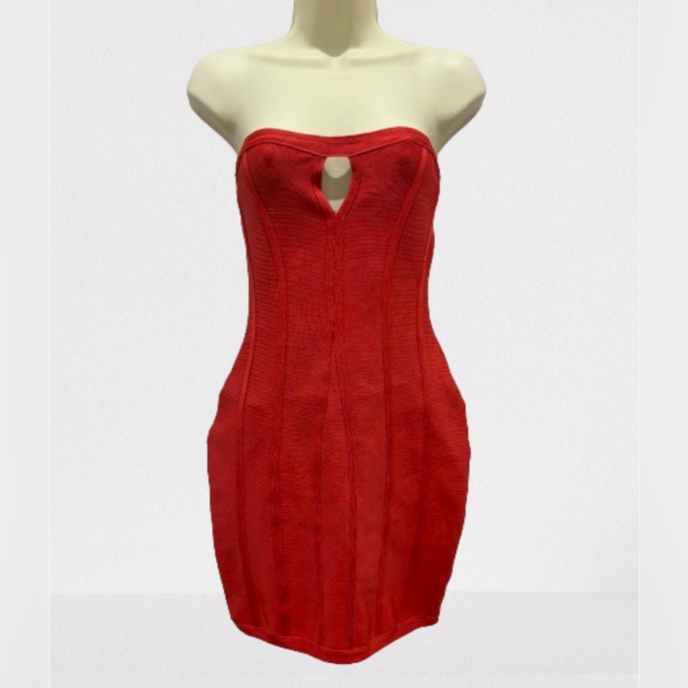 Orange Bodycon Dress